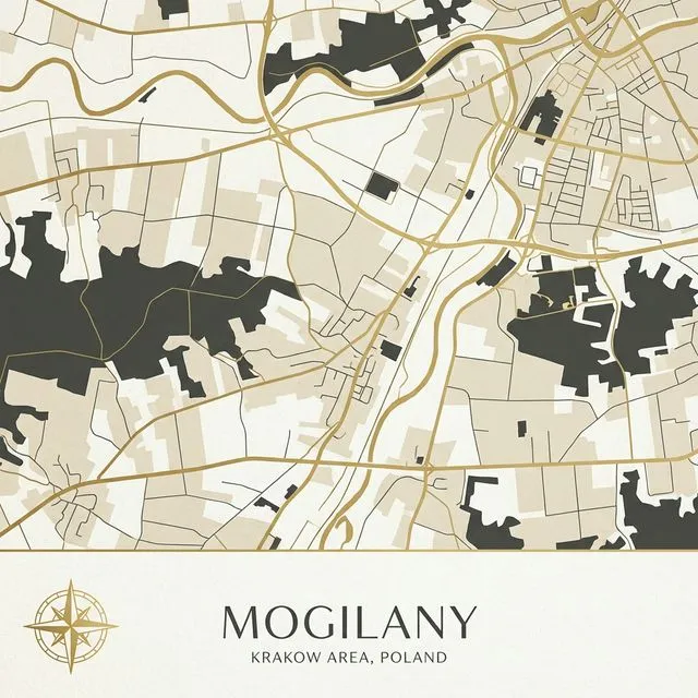 Mapa dojazdu do salonu groomerskiego Piękny Pies w Mogilanach, ul. Krótka 17a